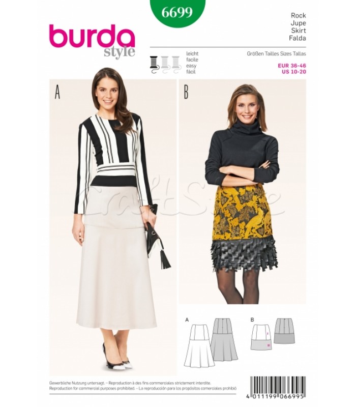 Burda Πατρόν Φούστες 6699