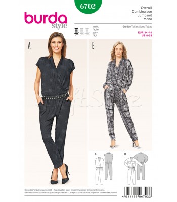 Burda Πατρόν Παντελόνια Φόρμες 6702