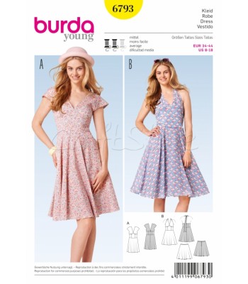 Burda Πατρόν Νεανικά Φορέματα 6793