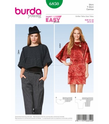 Burda Πατρόν Φορέματα 6850