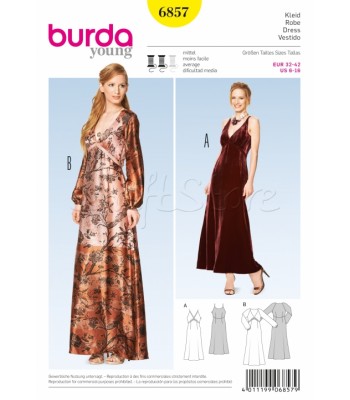 Burda Πατρόν Φορέματα 6857