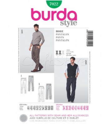 Burda Πατρόν Ανδρικά Παντελόνια 7022