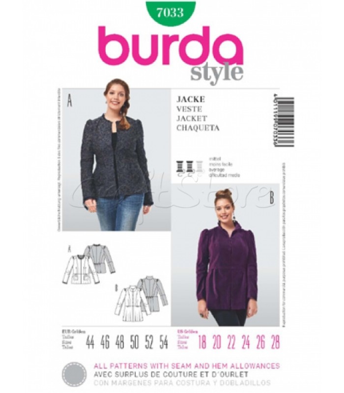 Burda Πατρόν Ζακέτες 7033