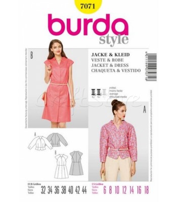 Burda Πατρόν Ζακέτα και Φόρεμα 7071