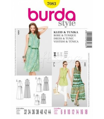 Burda Πατρόν Τουνίκ και Φόρεμα 7083