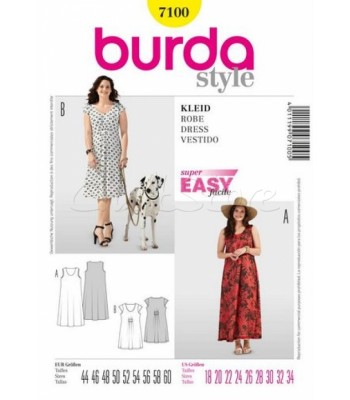 Burda Πατρόν Φορέματα 7100