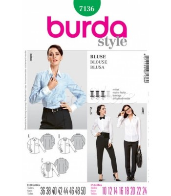 Burda Πατρόν Πουκαμίσες 7136