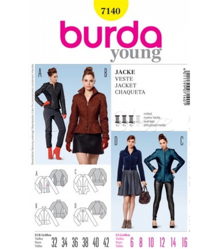 Burda Πατρόν Ζακέτες 7140