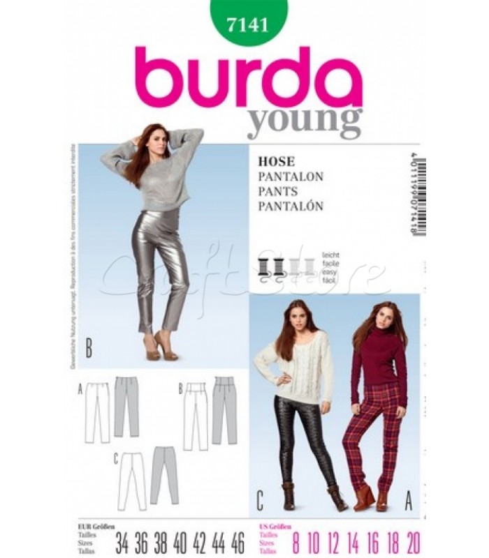 Burda Πατρόν Παντελόνια 7141