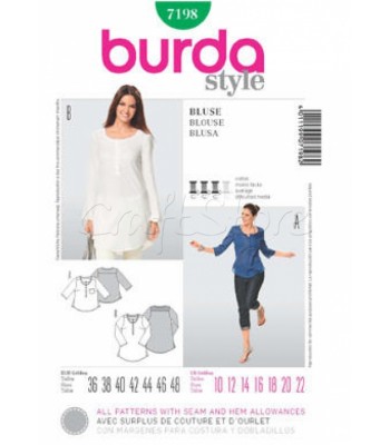 Burda Πατρόν Μπλούζα 7198