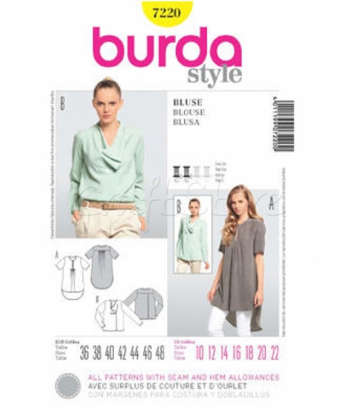 Burda Πατρόν Μπλούζα 7220