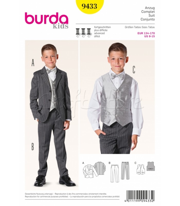 Burda Πατρόν Παιδικό Κοστούμι 9433