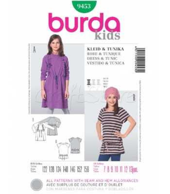 Burda Πατρόν Παιδικό Φόρεμα και Τουνίκ 9453