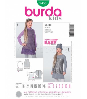 Burda Πατρόν Παιδικά Φορέματα 9455