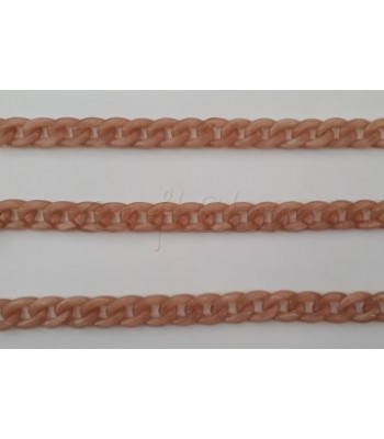 Ακρυλική Αλυσίδα 30x20mm Ροζ Nude 0,75cm