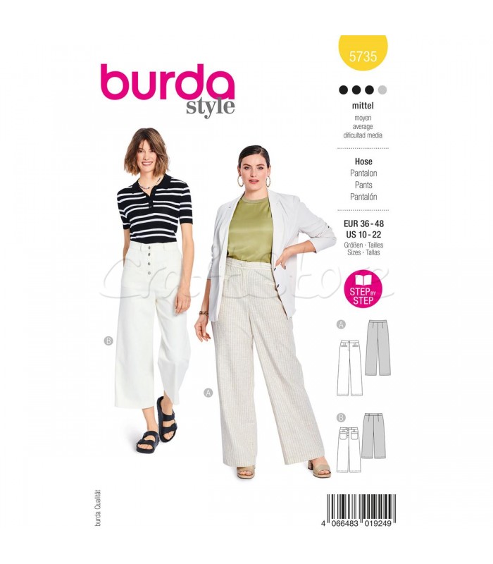 BURDA πατρόν πανταλονι 5735