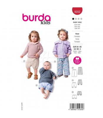 BURDA πατρόν βρεφικα ρούχα 9202