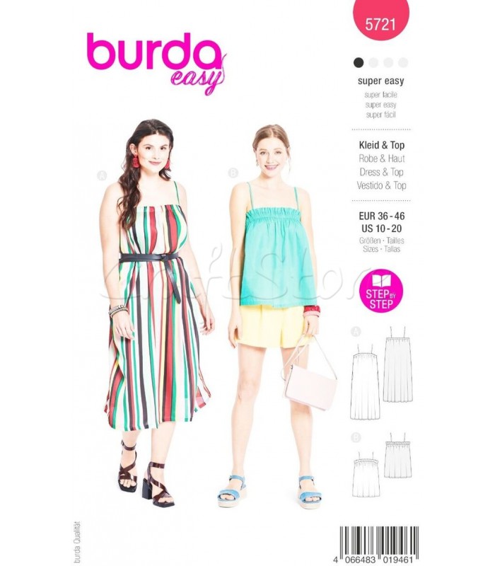 BURDA πατρόν φορέματα 5721