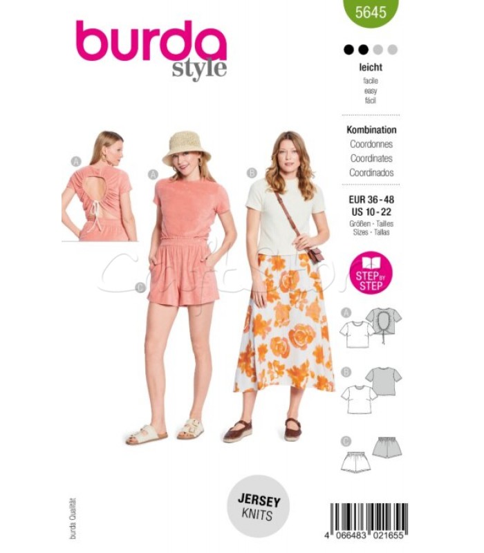 Burda πατρόν Mπλούζα  5645