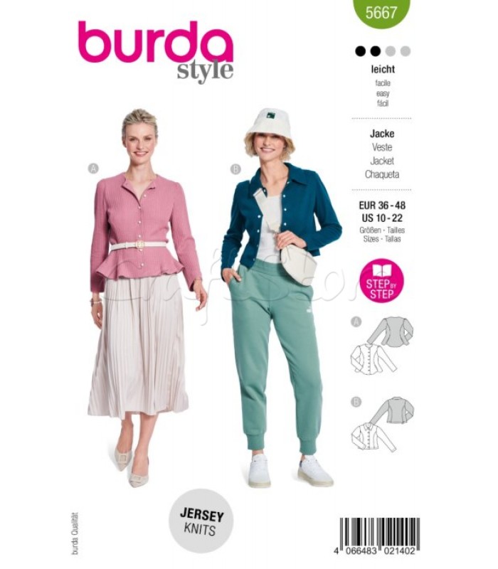 BURDA πατρον  Jachet 5667