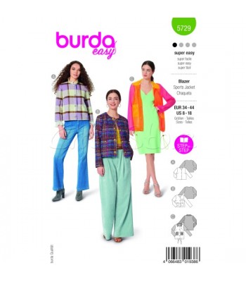 BURDA πατρόν JACKET-SPORTS 5729