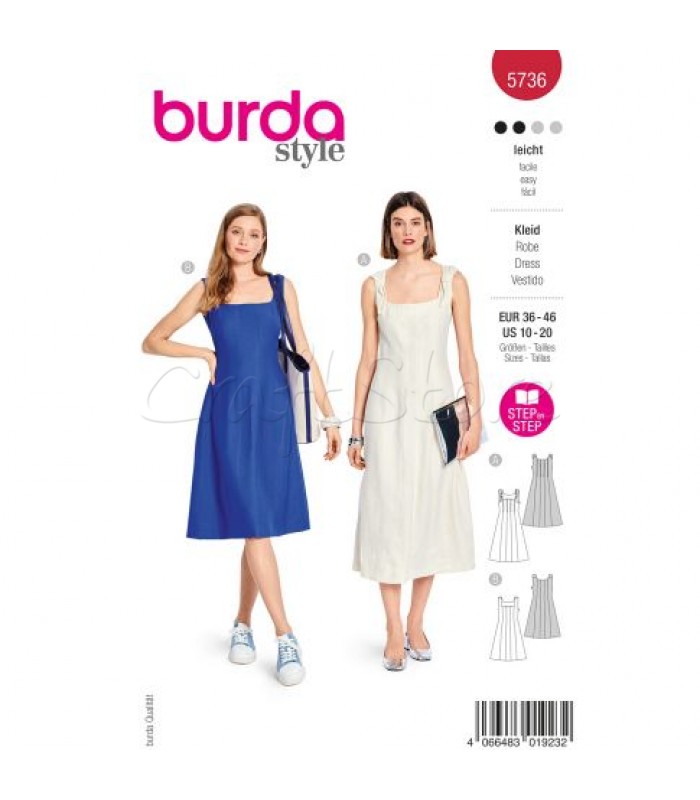 BURDA πατρόν φορέματα 5736
