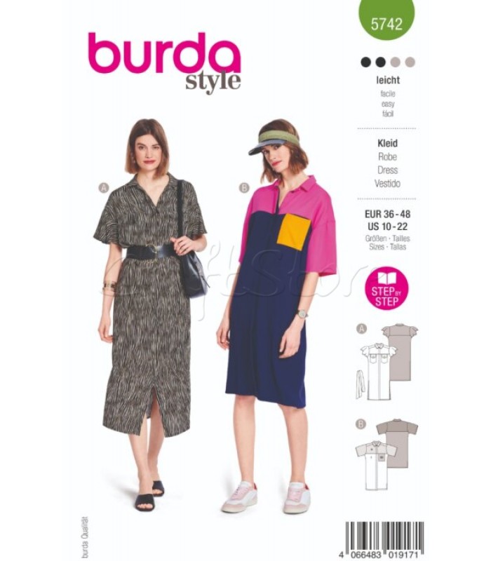 BURDA πατρόν φορέματα 5742