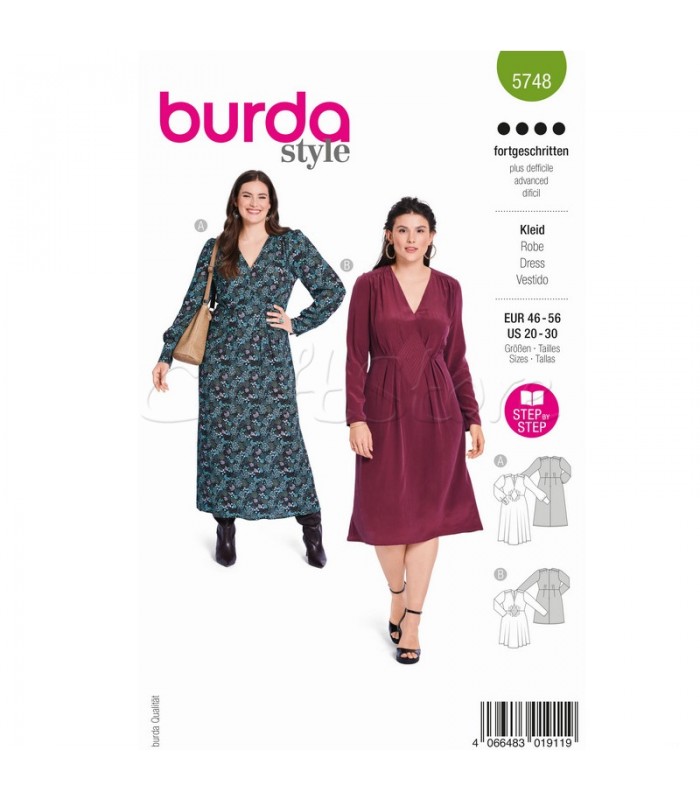 BURDA πατρόν φορέματα 5748