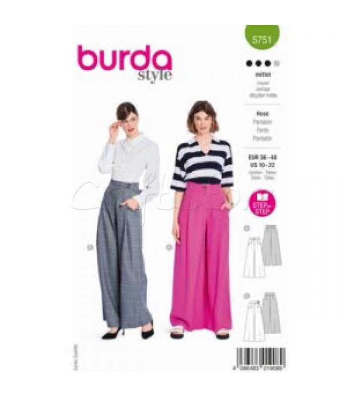 BURDA πατρόν πανταλονι 5751