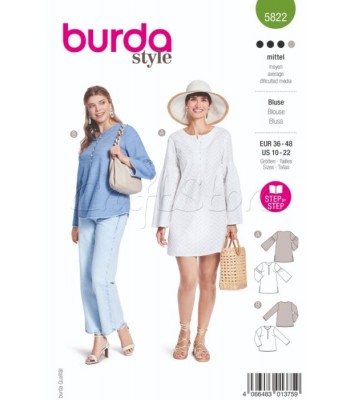 BURDA πατρόν φορεματα 5822