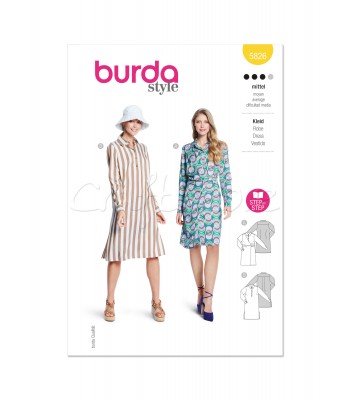 BURDA πατρόν φορεματα 5826