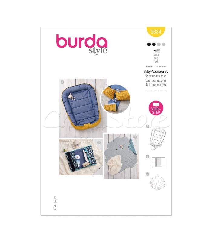 BURDA πατρον  BABY-ACCESSORIES 5834