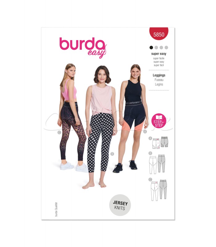 BURDA πατρον  παντελόνι -Κολάν 5850