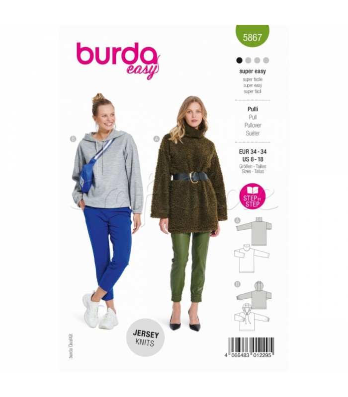 BURDA  ΠΑΤΡΟΝ  PULLOVER 5867