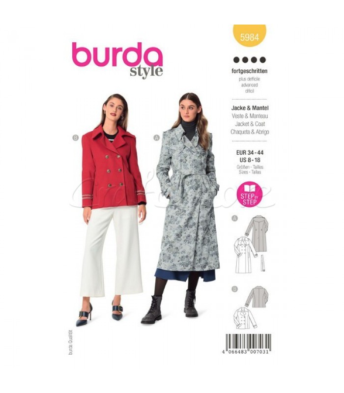 BURDA Παλτό Jacket 5984