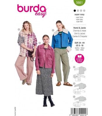 Burda πατρόν  Πουκαμισο 5661