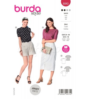 BURDA πατρον  T-SHIRT 6043