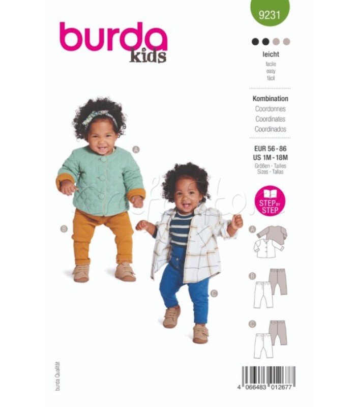 BURDA  Πατρόν παλτό-παντελόνι 9231