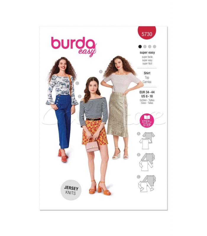BURDA πατρόν μπλουζα -TOP 5730