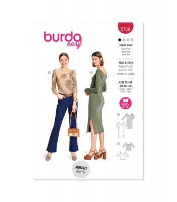 BURDA πατρόν φορέματα 5738