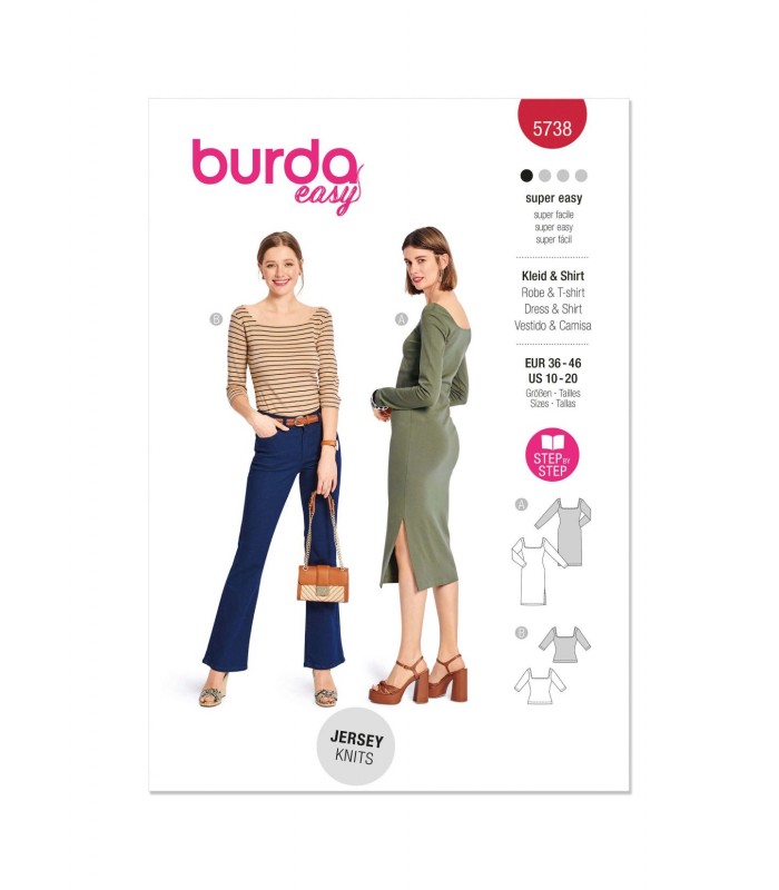 BURDA πατρόν φορέματα 5738