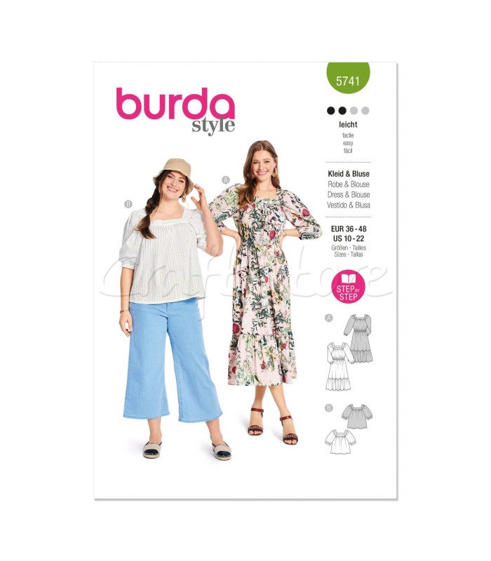 BURDA πατρόν φορέματα 5741