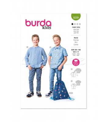 BURDA πατρόν πουκαμισα 9209