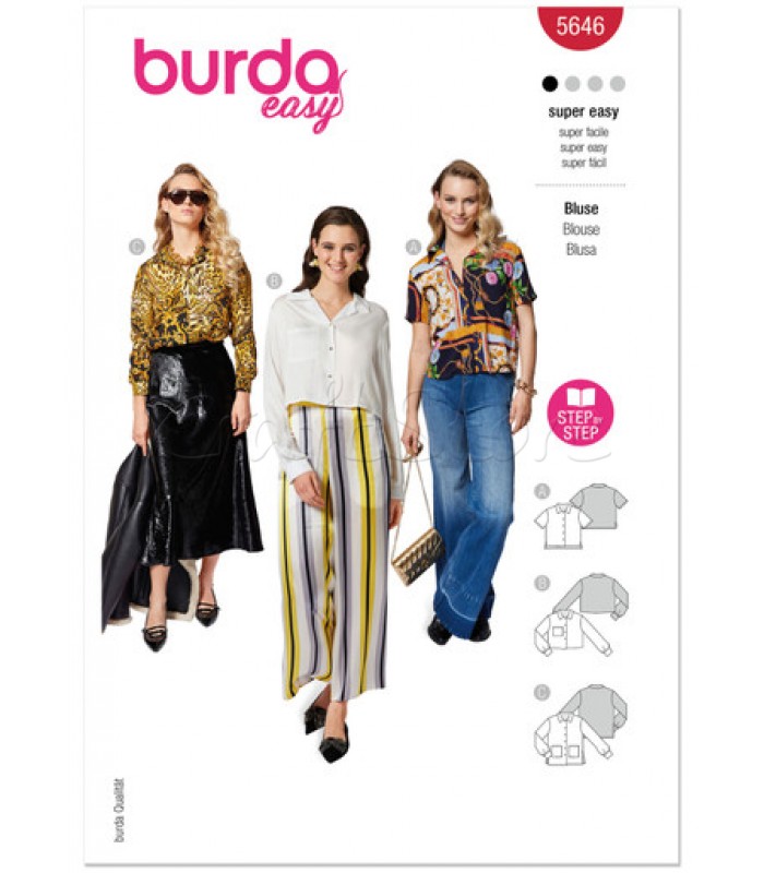 BURDA πατρον  μπλούζα 5646