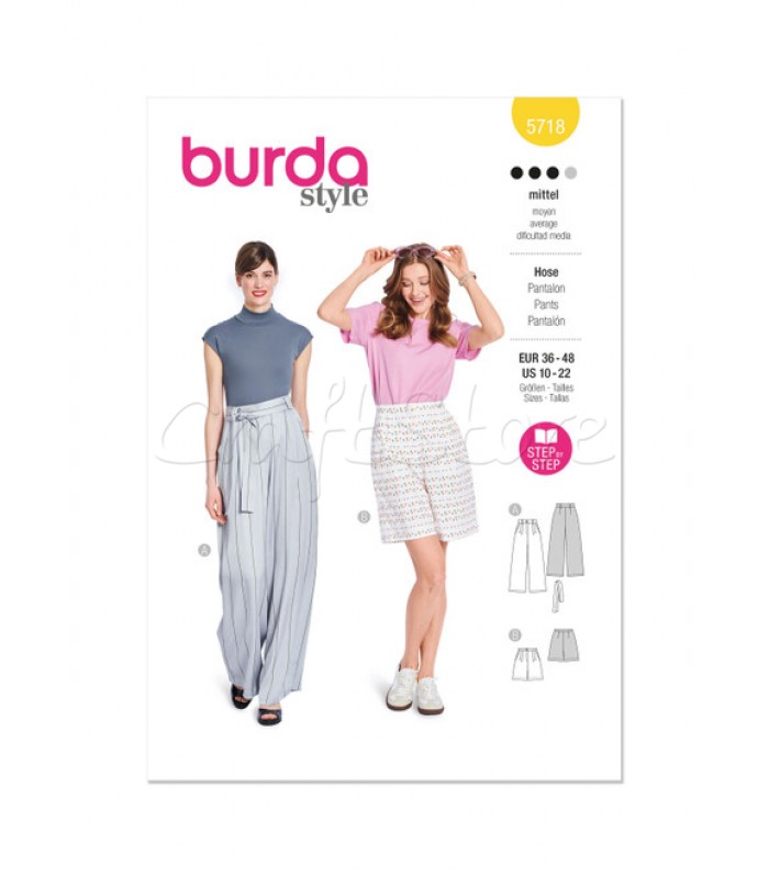 BURDA πατρόν πανταλονι 5718