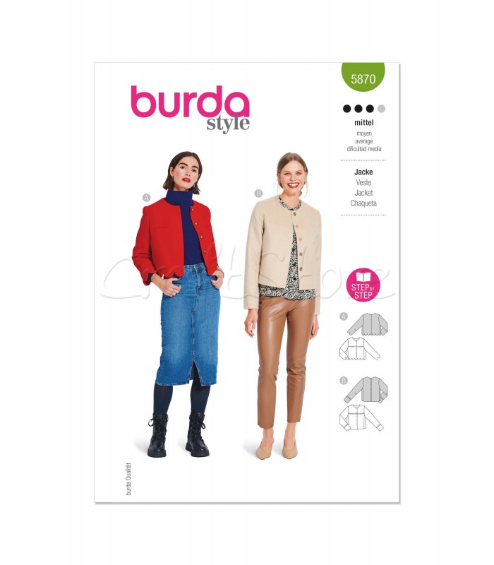 BURDA πατρόν JACKET 5870