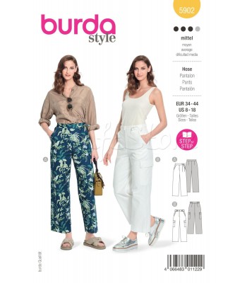 BURDA πατρον  παντελόνι 5902