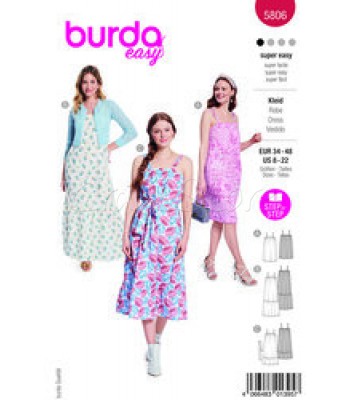 BURDA πατρόν φορέματα 5806