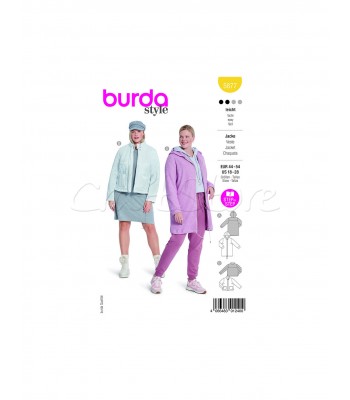 BURDA  JACKET -COAT 5877