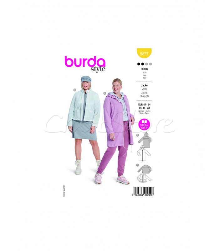 BURDA  JACKET -COAT 5877